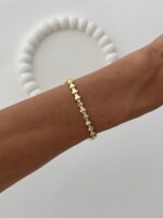 Özel Seri İç İçe Üçgen Tasarım Gold Bileklik - Görsel 3