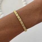 Özel Seri Başak Tasarım Gold Bileklik