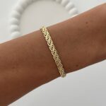 Özel Seri Figaro Zincir Gold Bileklik