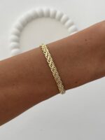 Özel Seri Figaro Zincir Gold Bileklik